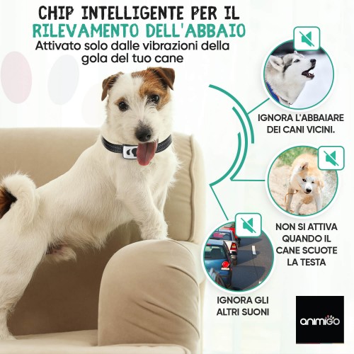 Collare Antiabbaio Addestramento Cani Solo Vibrazione