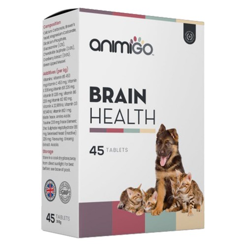 Brain Health per Cani e Gatti - 45 Capsule per le Funzioni Cognitive di Cani e Gatti