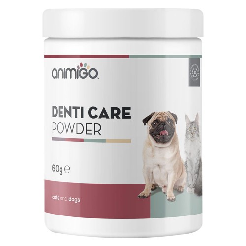 DentiCare in Polvere 60 g - Pulizia Denti Cane e Gatto - Con Menta Piperita