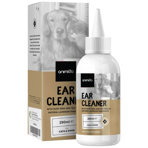 Ear Cleaner - Soluzione 250 ml - Detergente Igienico per Pulizia Orecchie Cani e Gatti
