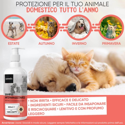 Shampoo Cani e Gatti con OLIO DI NEEM - Naturalmio