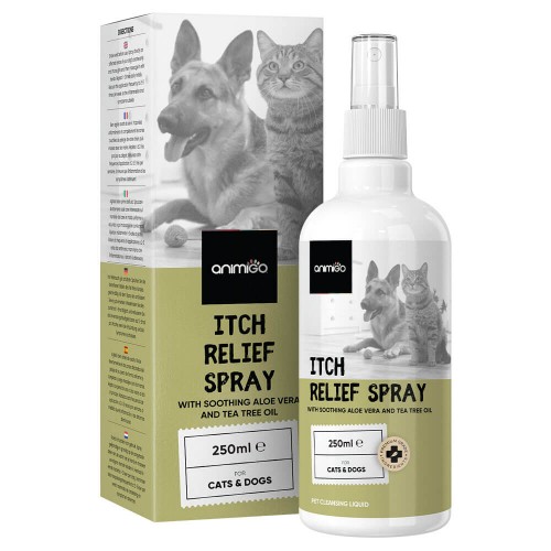 Spray Anti Prurito Cani e Gatti  - 250 ml - Formula Protezione e Sollievo Pelli Irritate