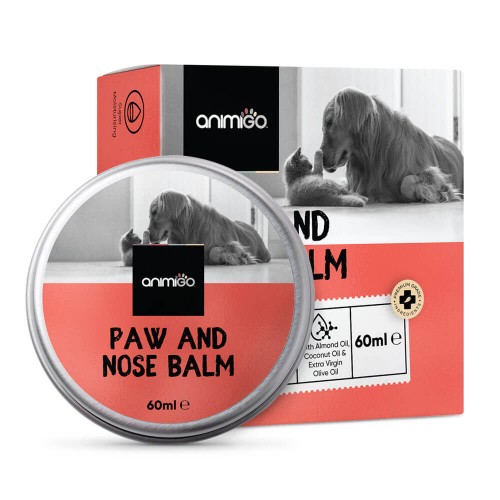 Balsamo Naso e Zampe per Cane e Gatto - 60 ml - Idrata e Nutre a Fondo - Protegge da Tagli e Croste - 100% Naturale