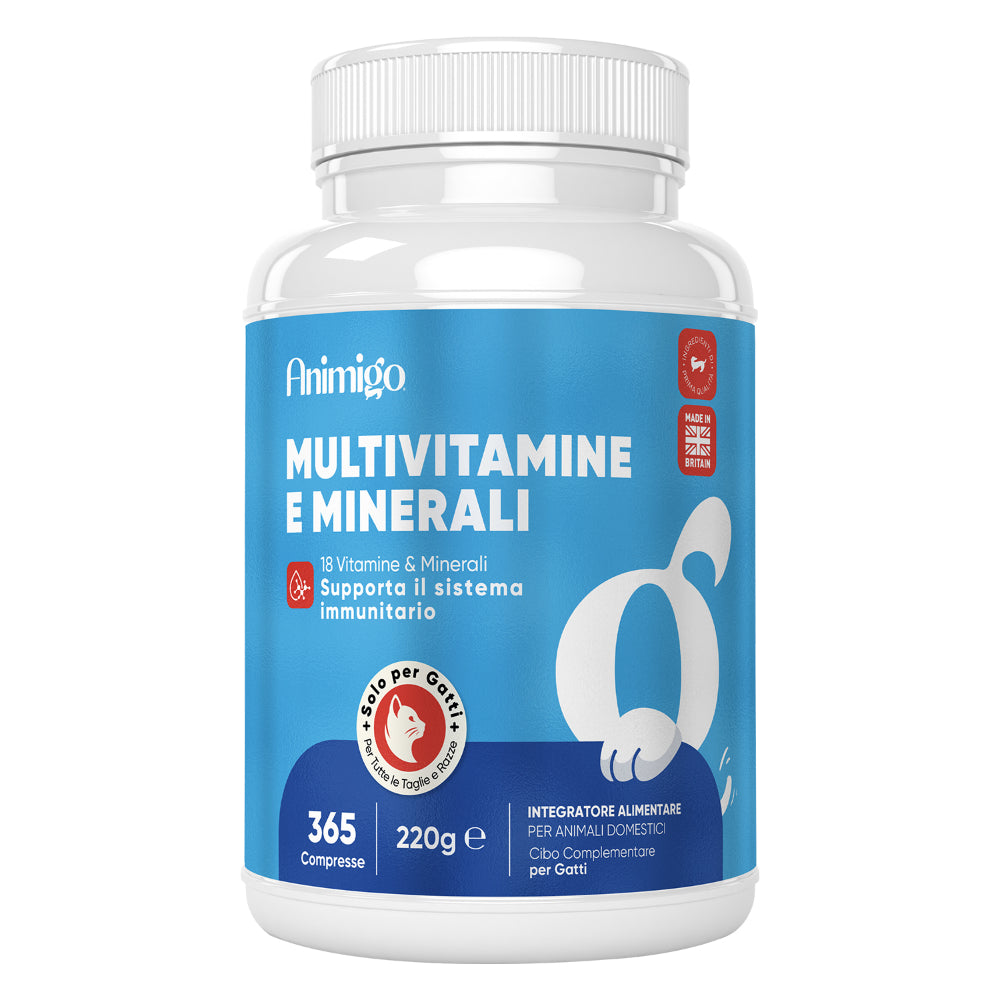 Multivitamine e Minerali per Gatti - 365 Compresse