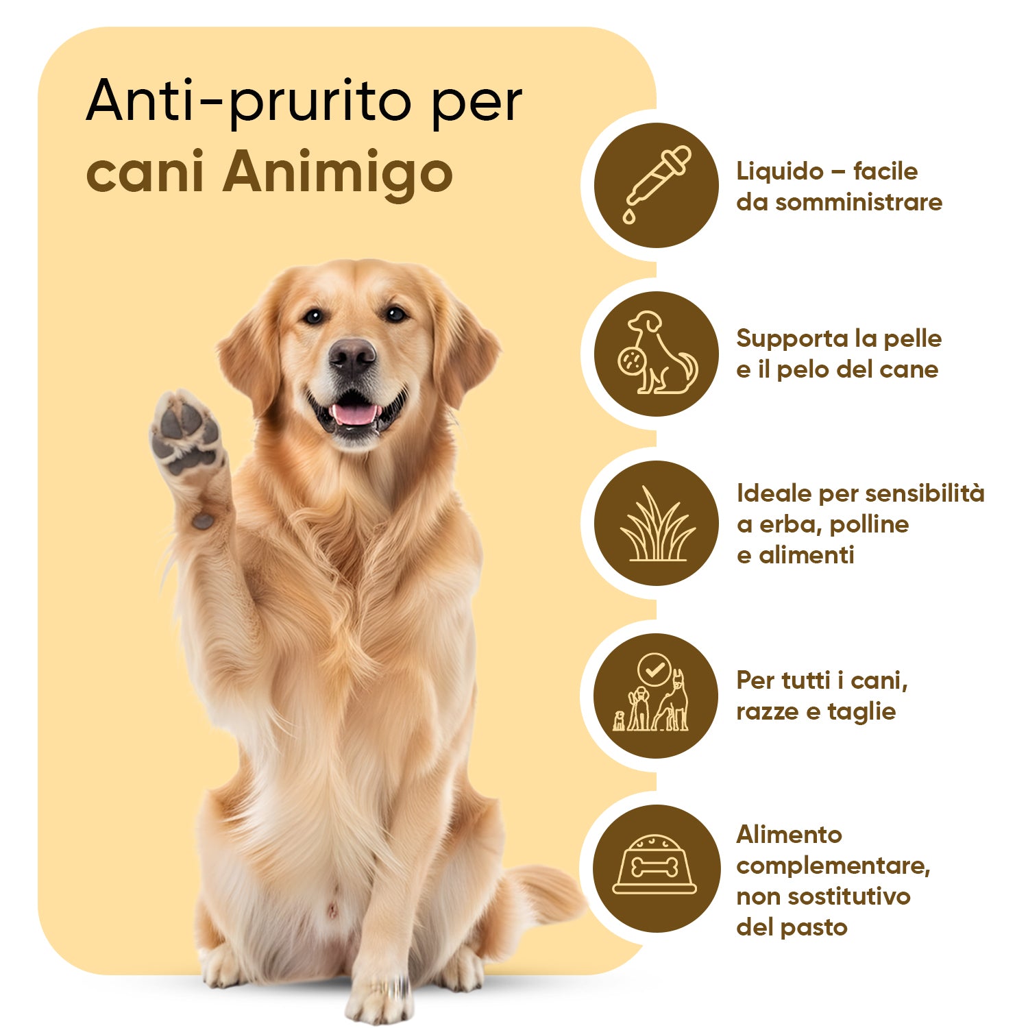 Sollievo dal prurito per cani 250 ml liquido