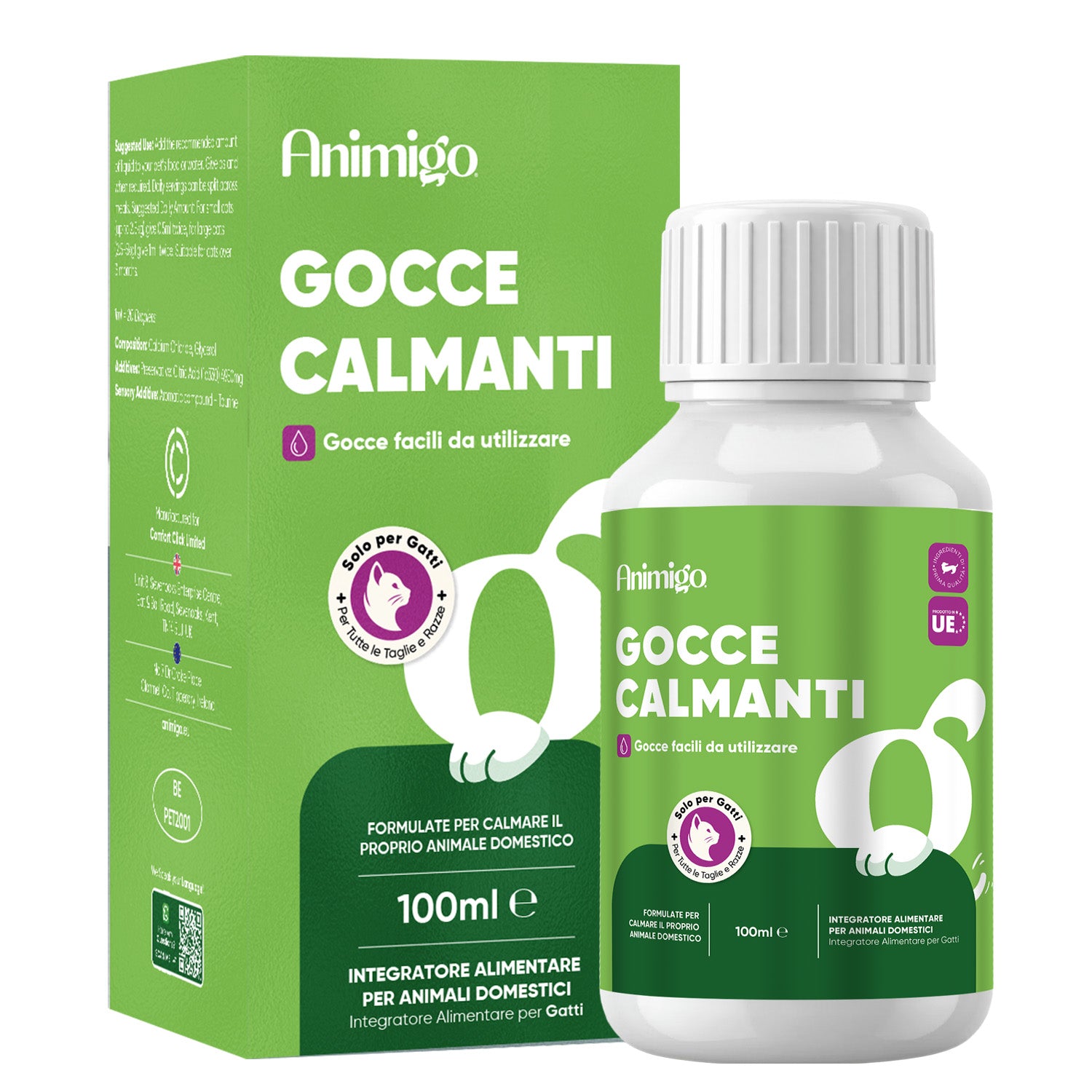 Animigo Gocce Calmanti per Gatti 100 ml
