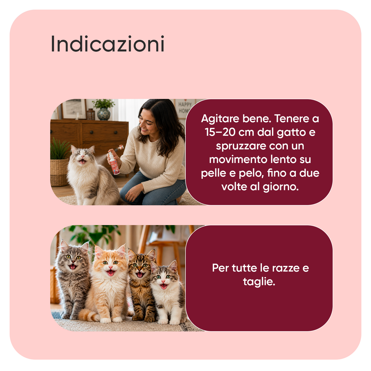 Spray antipulci e antizecche per gatti 500ml