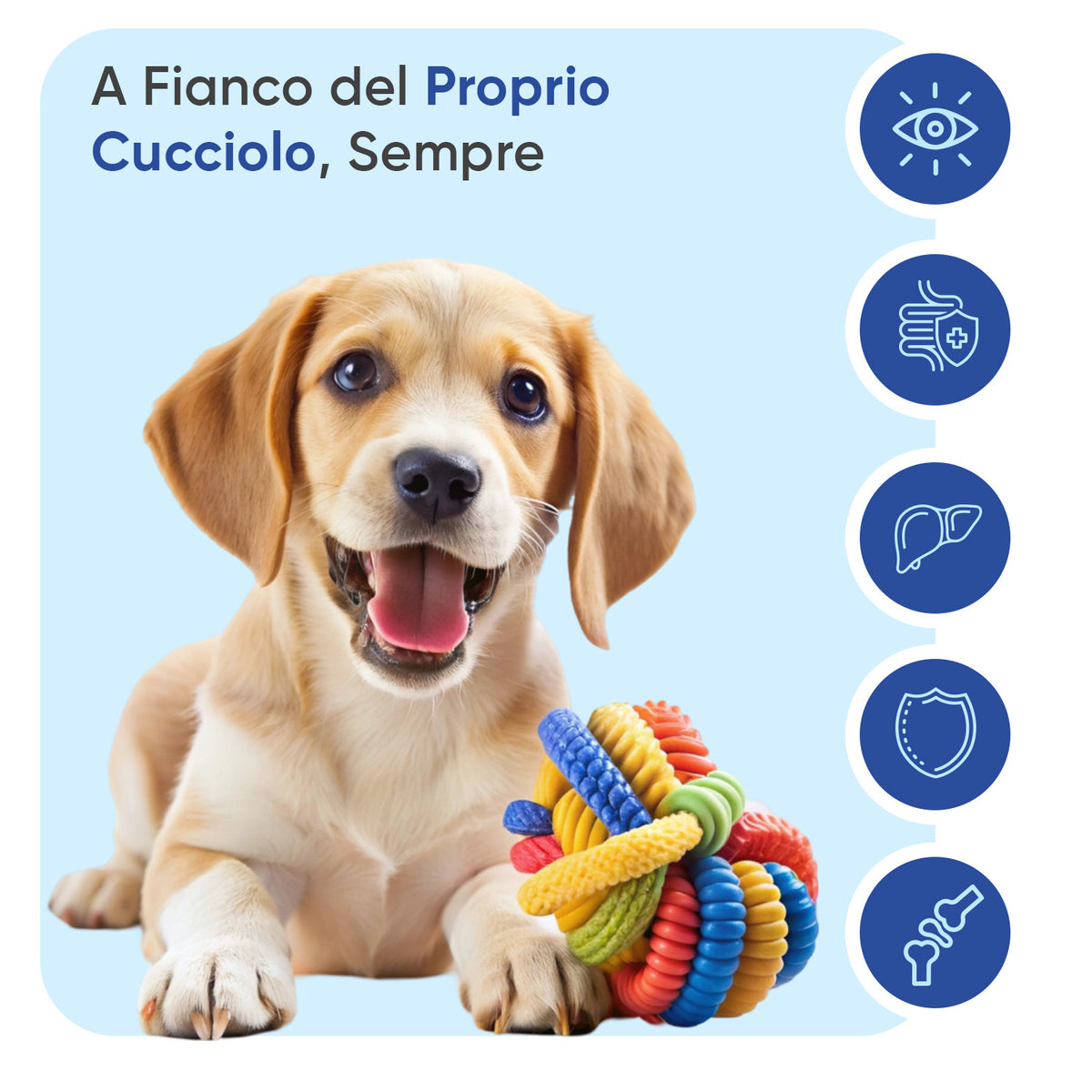 Multivitaminico con minerali per cani, 120 compresse masticabili morbide.