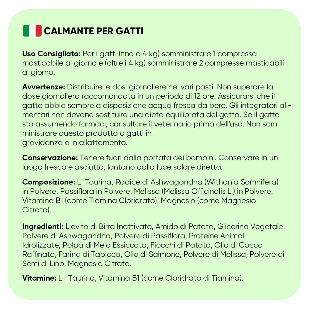 Snack calmanti per gatti
