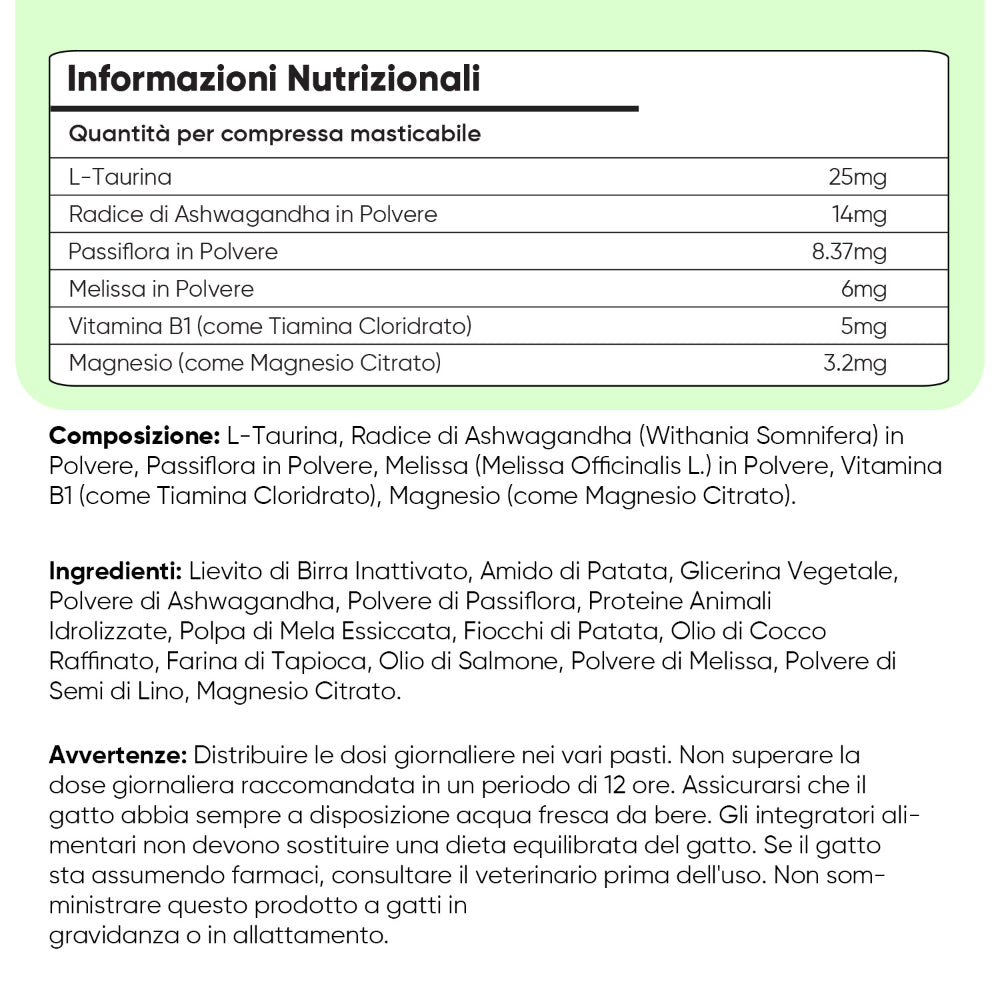 Snack calmanti per gatti